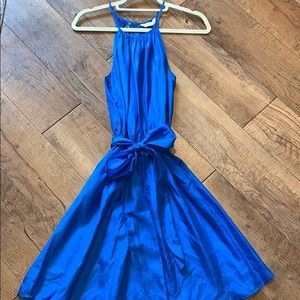 Rebecca Taylor blue silk dress